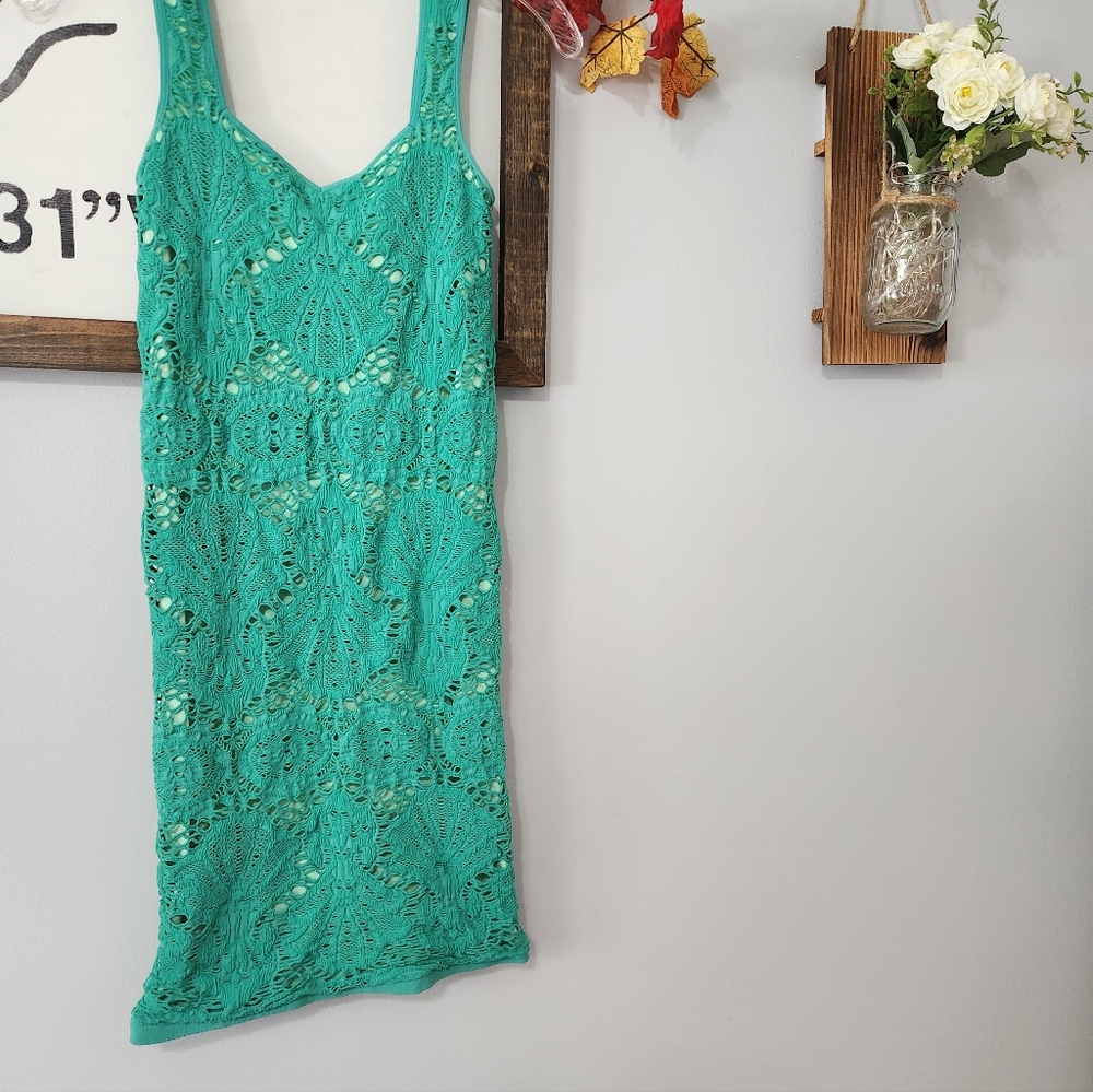 4 FOR $40 Intimately (Free People) Lacey Green Dress Size MED